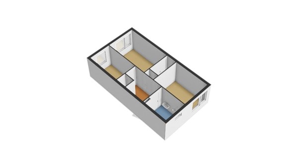 Floorplan - Galileistraat 20, 3112 PE Schiedam